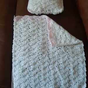 Crochet Doll Blanket and Pillow